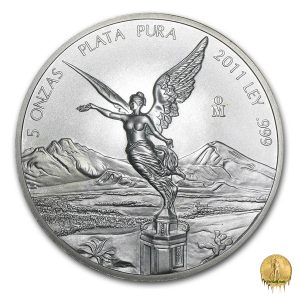 2011 LIBERTAD 5oz SILVER BU