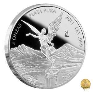 2011 LIBERTAD 5oz SILVER PROOF (In Capsule)