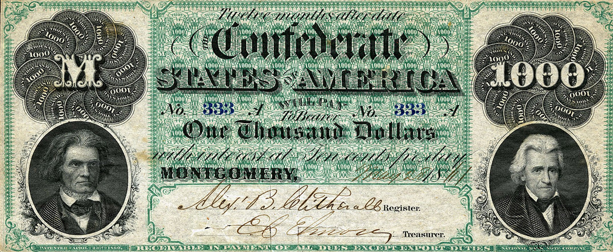 confederate note